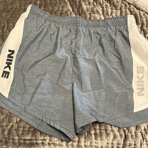 Nike Men's Athletic Shorts in Gray with White Panels